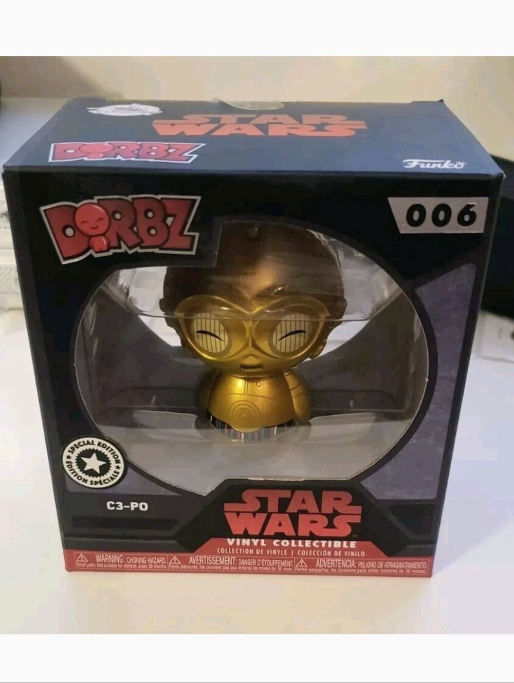 Funko Star Wars Gold C-3PO Dorbz Vinyl Figure - Special Edition Dorbz 006 New